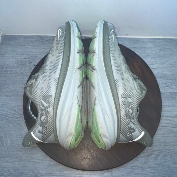 Hoka One One Clifton 9 Running Shoes Men Size 10.5 D Gray Green Comfort Sneakers main image 4